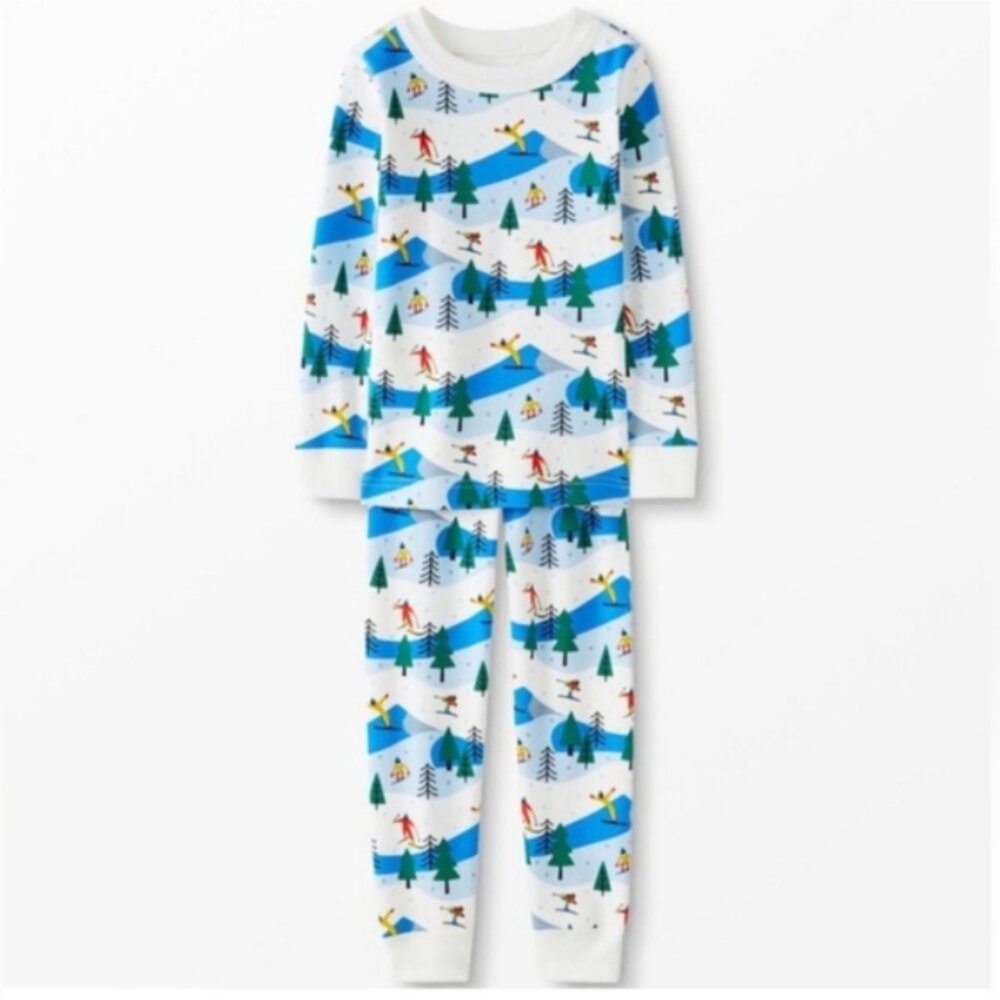 Hannah Andersson Ski Slope PJ Set- XL Holiday HannaJams™ Pajama Set Top Bottoms